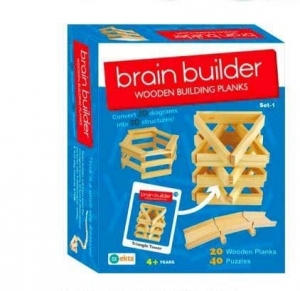 Ekta Brain Builder Wooden Building Planks Set-1